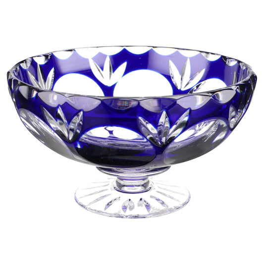 Schale auf Fuß kobaltblau