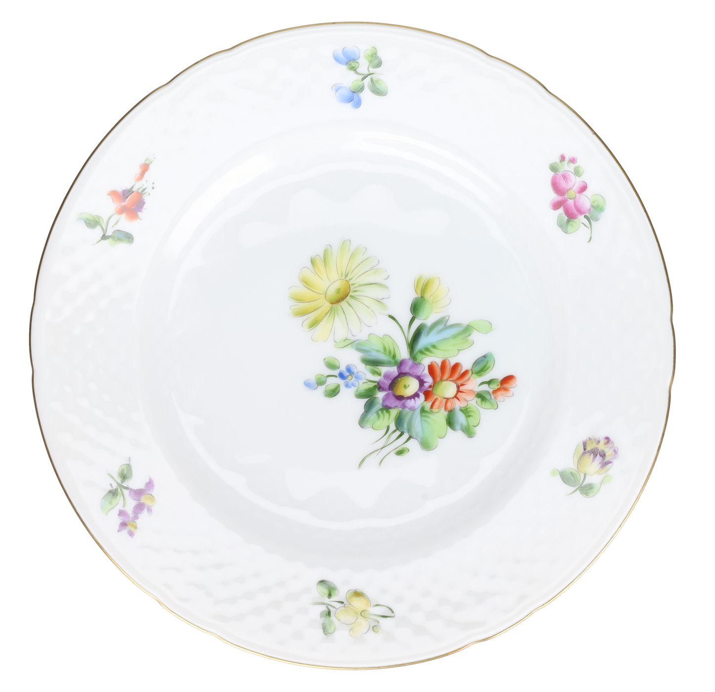 Kuchenteller klein Modell 28 A gelbe Blüten