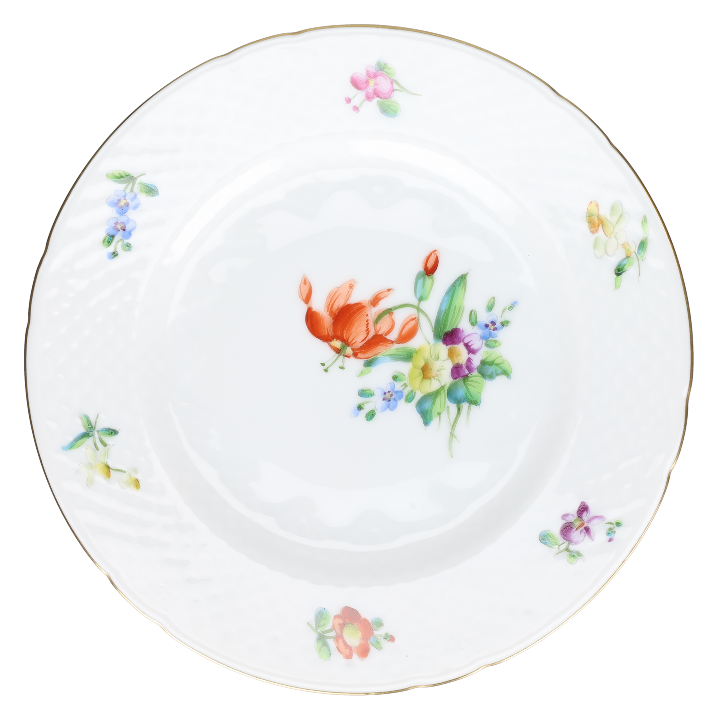 Kuchenteller klein Modell 28 A Blüte Orange