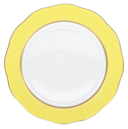 Platzteller Servierteller groß Yellow Edge
