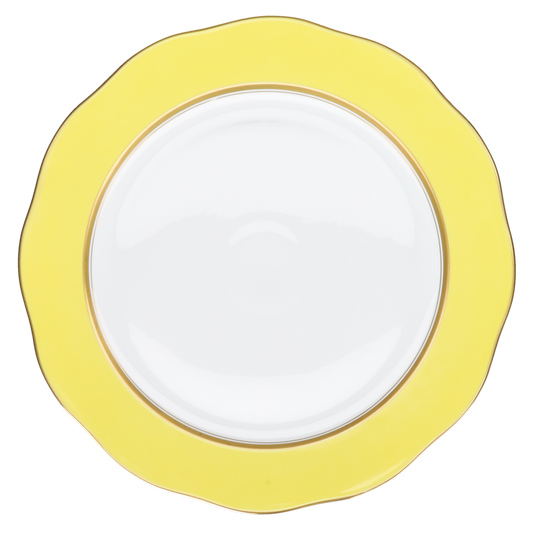 Platzteller Servierteller groß Yellow Edge