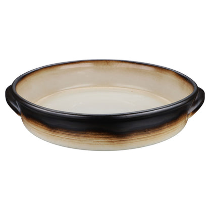 Auflaufform rund flach