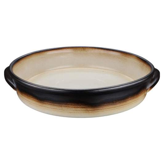 Auflaufform rund flach