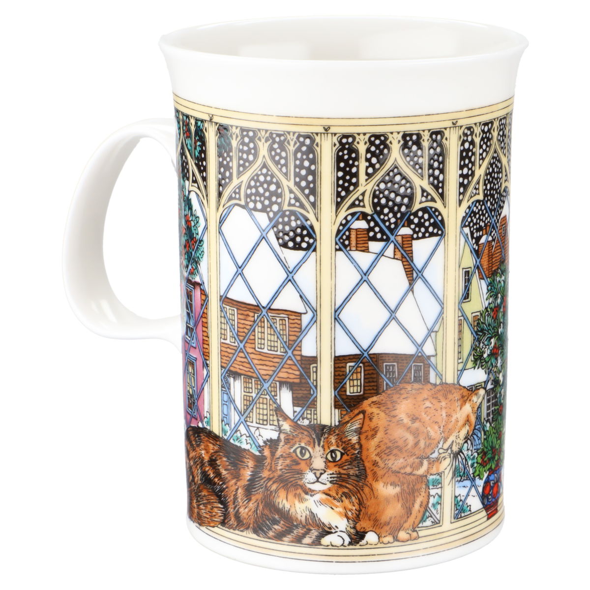 Kaffeebecher Katze am Fenster