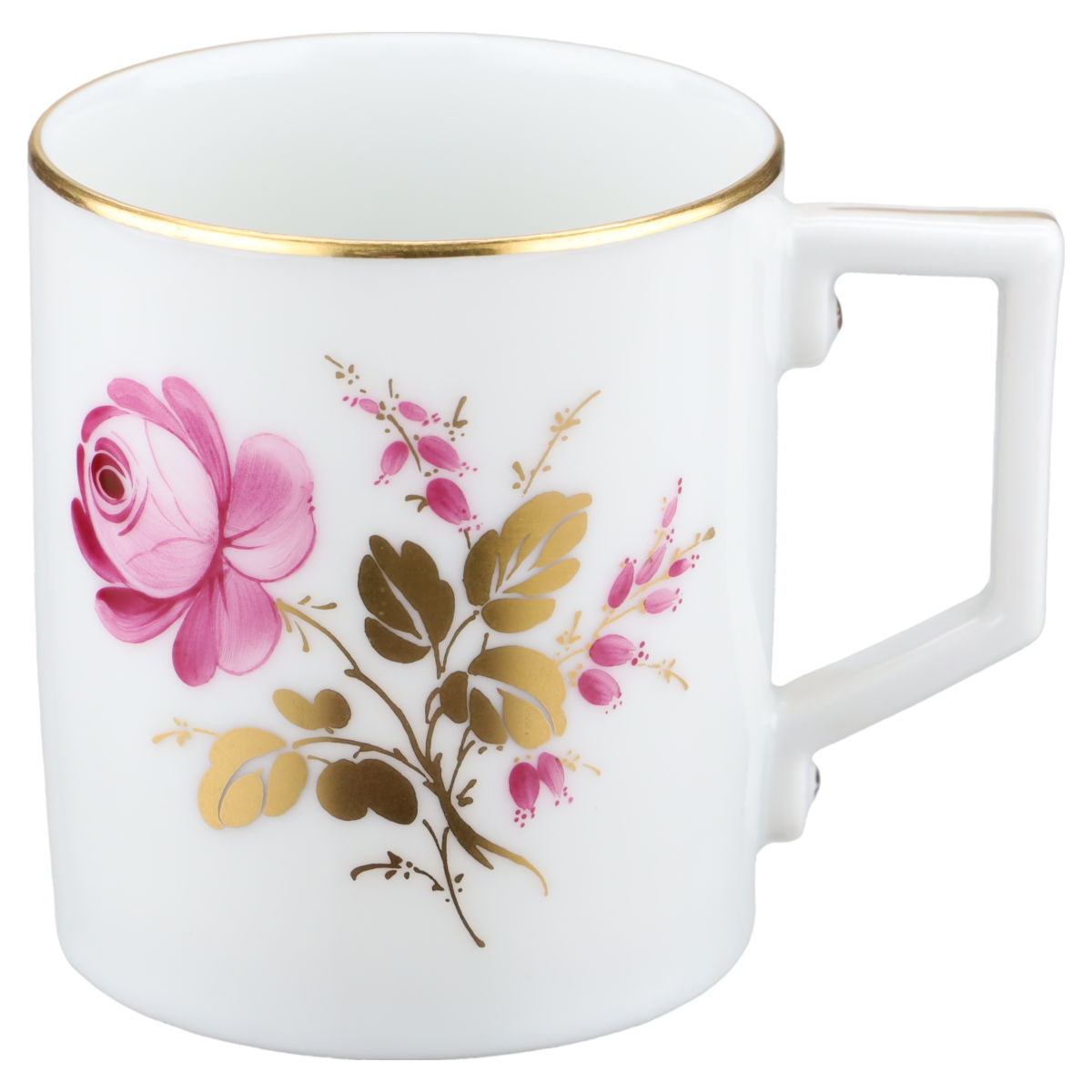 Mokkatasse Espressotasse mit Untere Rose Purpur Gold