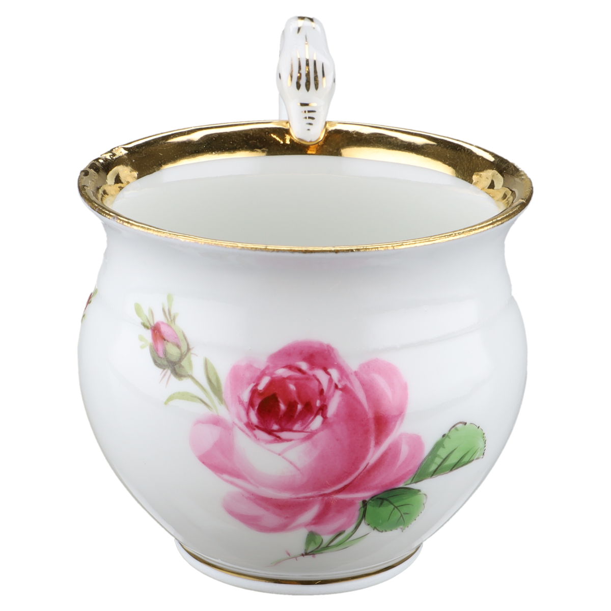 Kaffeetasse Knaufzeit Rose Fronseite