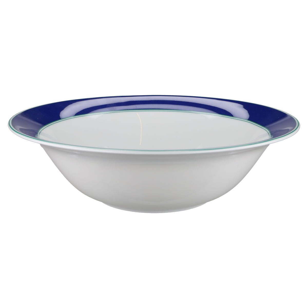 Schüssel groß Blauer Rand