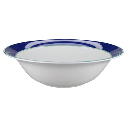 Schüssel groß Blauer Rand