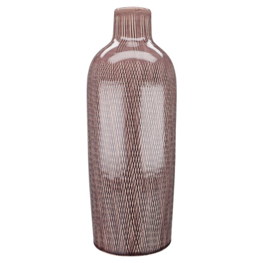 Vase groß Elegant Garden Rautenmuster rosé