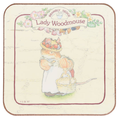 Untersetzer für Gläser Lady Woodmouse