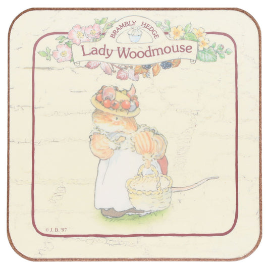 Untersetzer für Gläser Lady Woodmouse