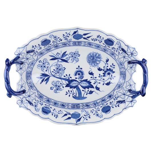 Brotkorb mit blauen Griffen