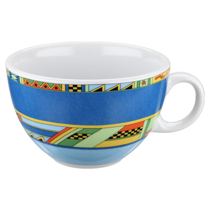 Cappuccinotasse mit Untere Blaue Reihe