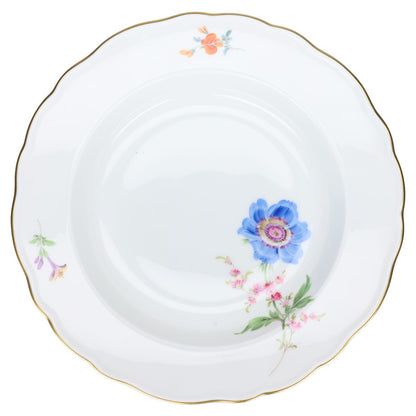 Suppenteller Mohnblume blau