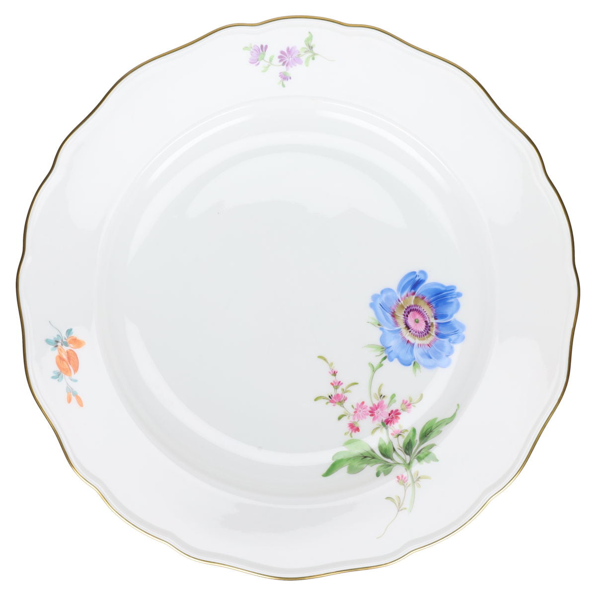 Speiseteller Mohnblume blau