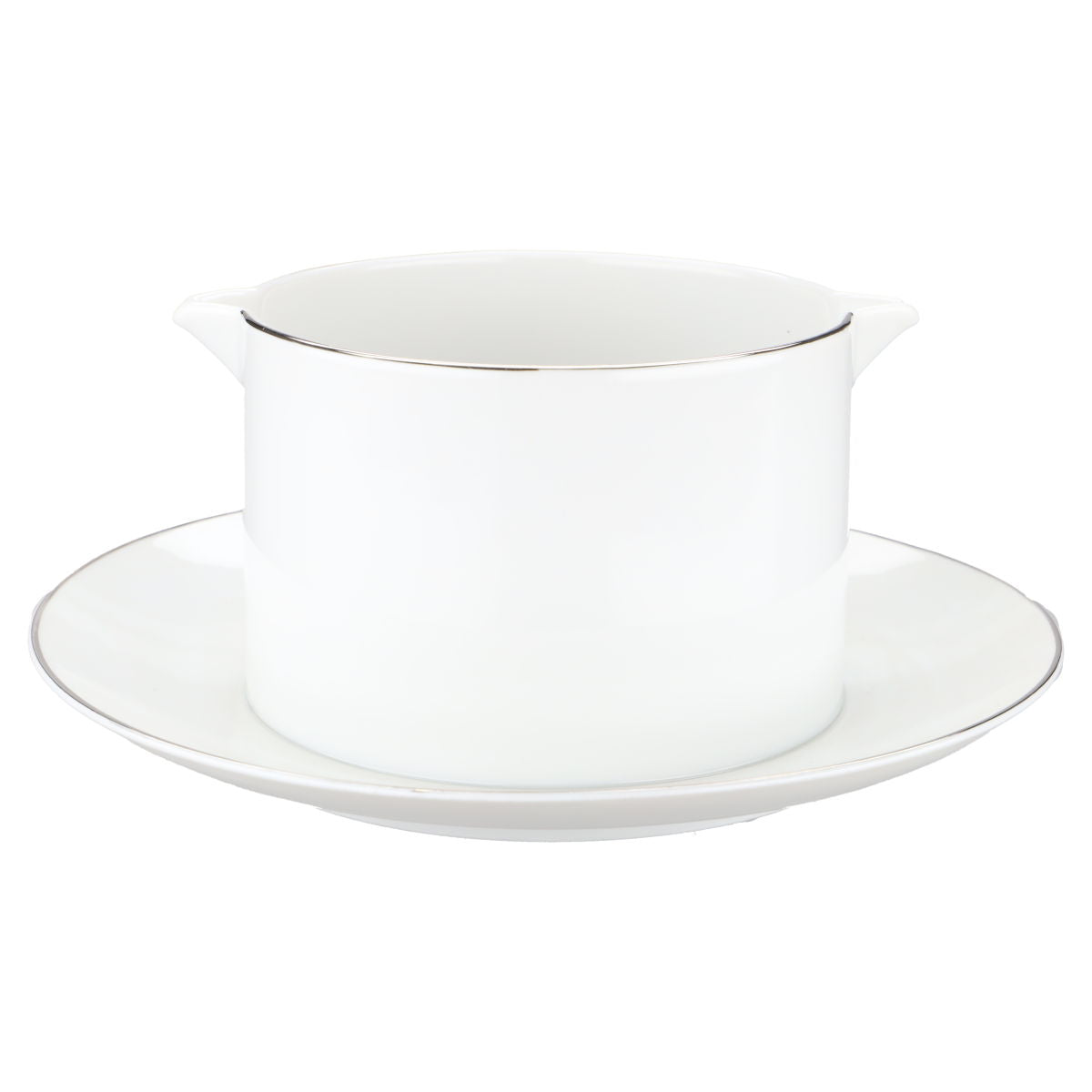 Sauciere mit Teller einteilig