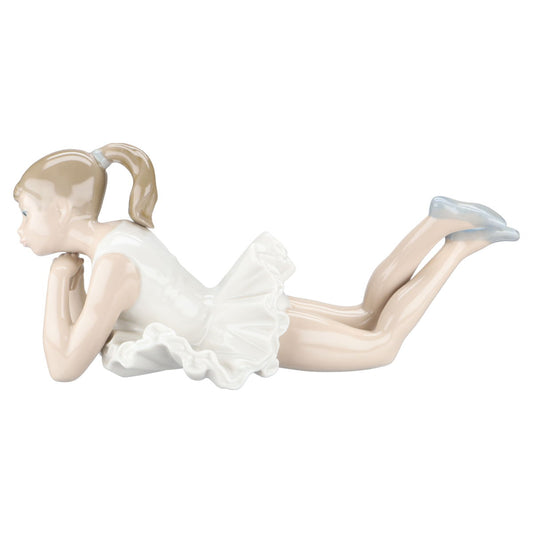 Figur Kleine Ballerina Elevin liegend