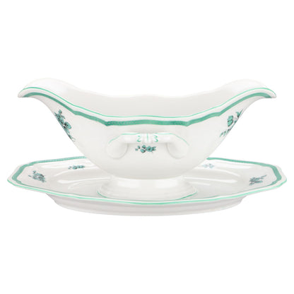 Sauciere mit Teller einteilig