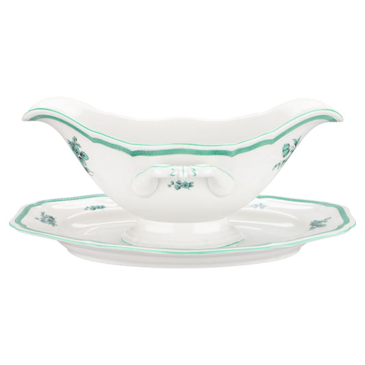 Sauciere mit Teller einteilig