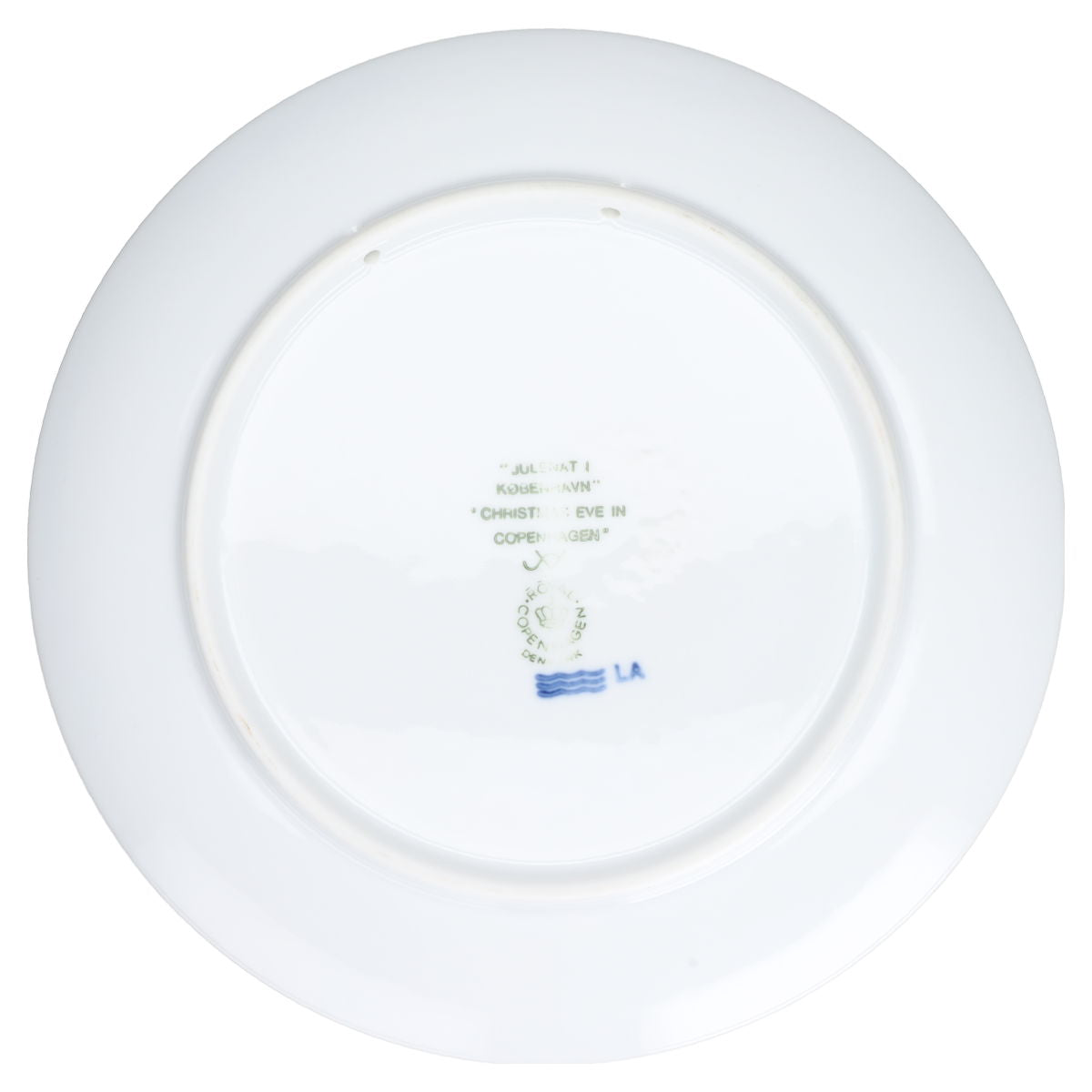 Weihnachtsteller 1988 Christmas Eve