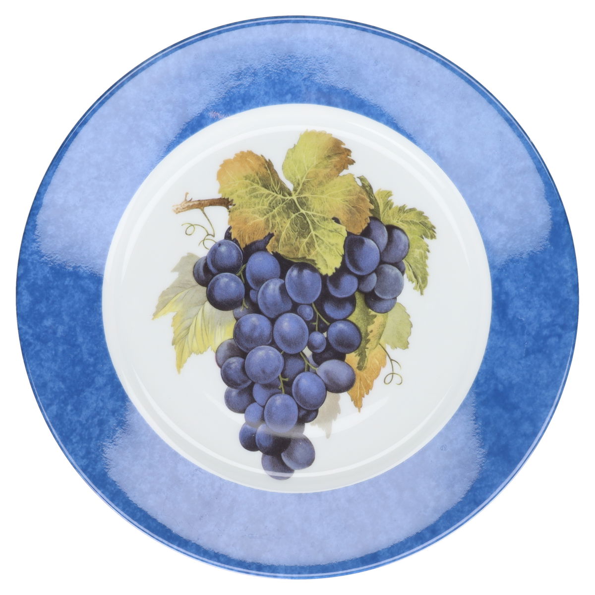 Kuchenteller groß/Frühstücksteller blau- Traube
