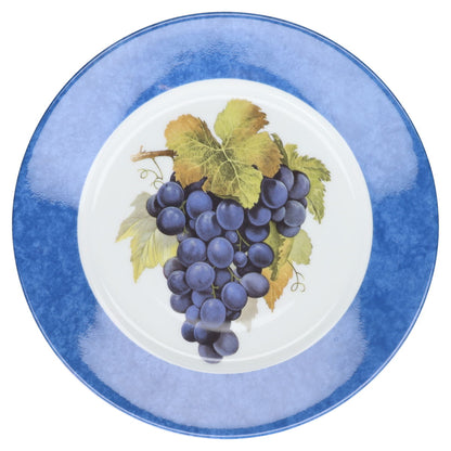 Kuchenteller groß/Frühstücksteller blau- Traube