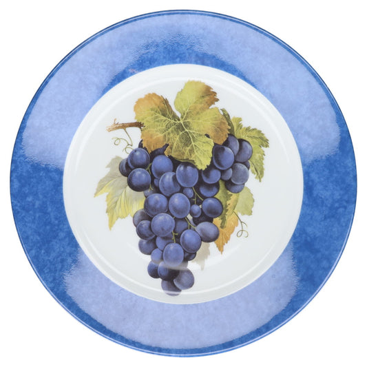Kuchenteller groß/Frühstücksteller blau- Traube