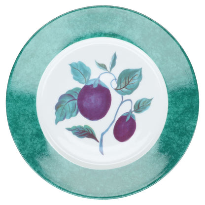 Kuchenteller groß/Frühstücksteller jadegrün - Aubergine