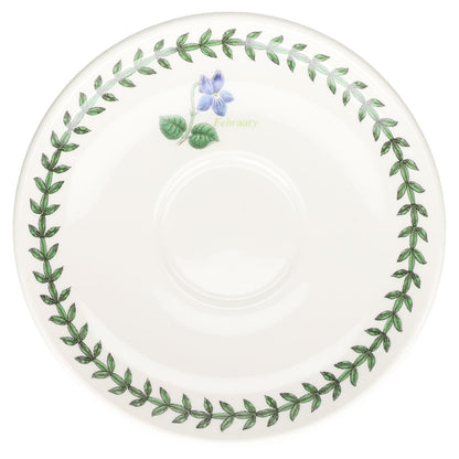 Untertasse für Kaffee Monatstasse February Viola Odorata