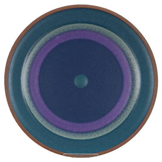 Untertasse für Suppe brauner Rand