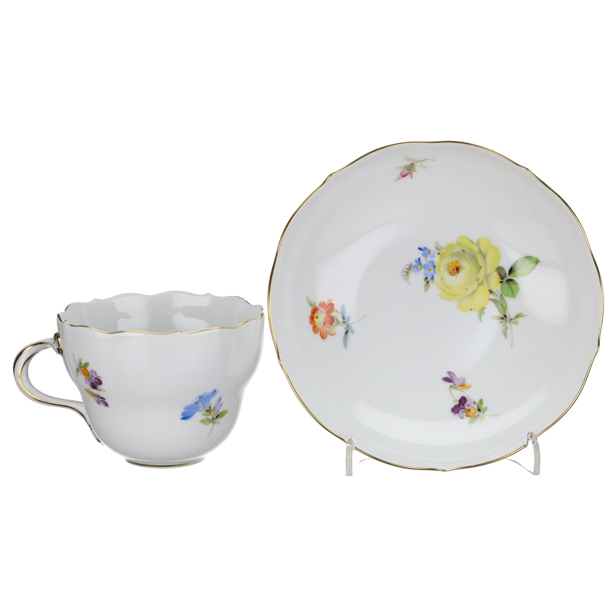 Kaffeetasse mit Untere Prunkwinde blau