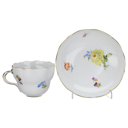 Kaffeetasse mit Untere Prunkwinde blau