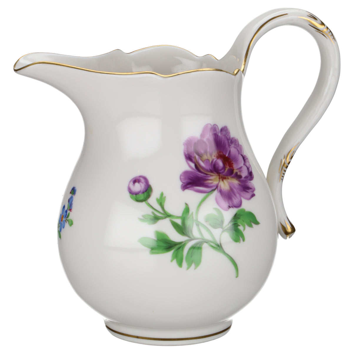 Milchkännchen groß Narzisse und Lila Blume