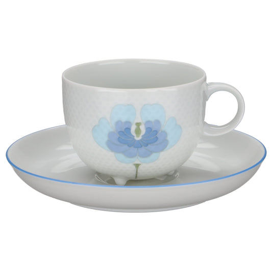 Kaffeetasse mit Untere mit Spiegel