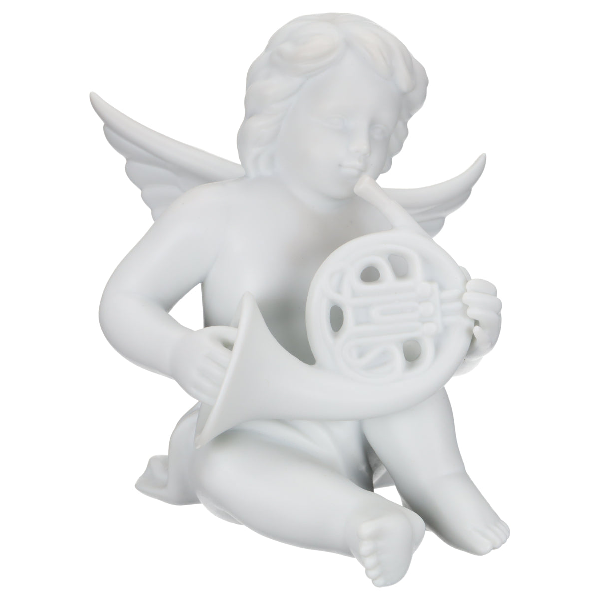 Figur Engel mit  Horn