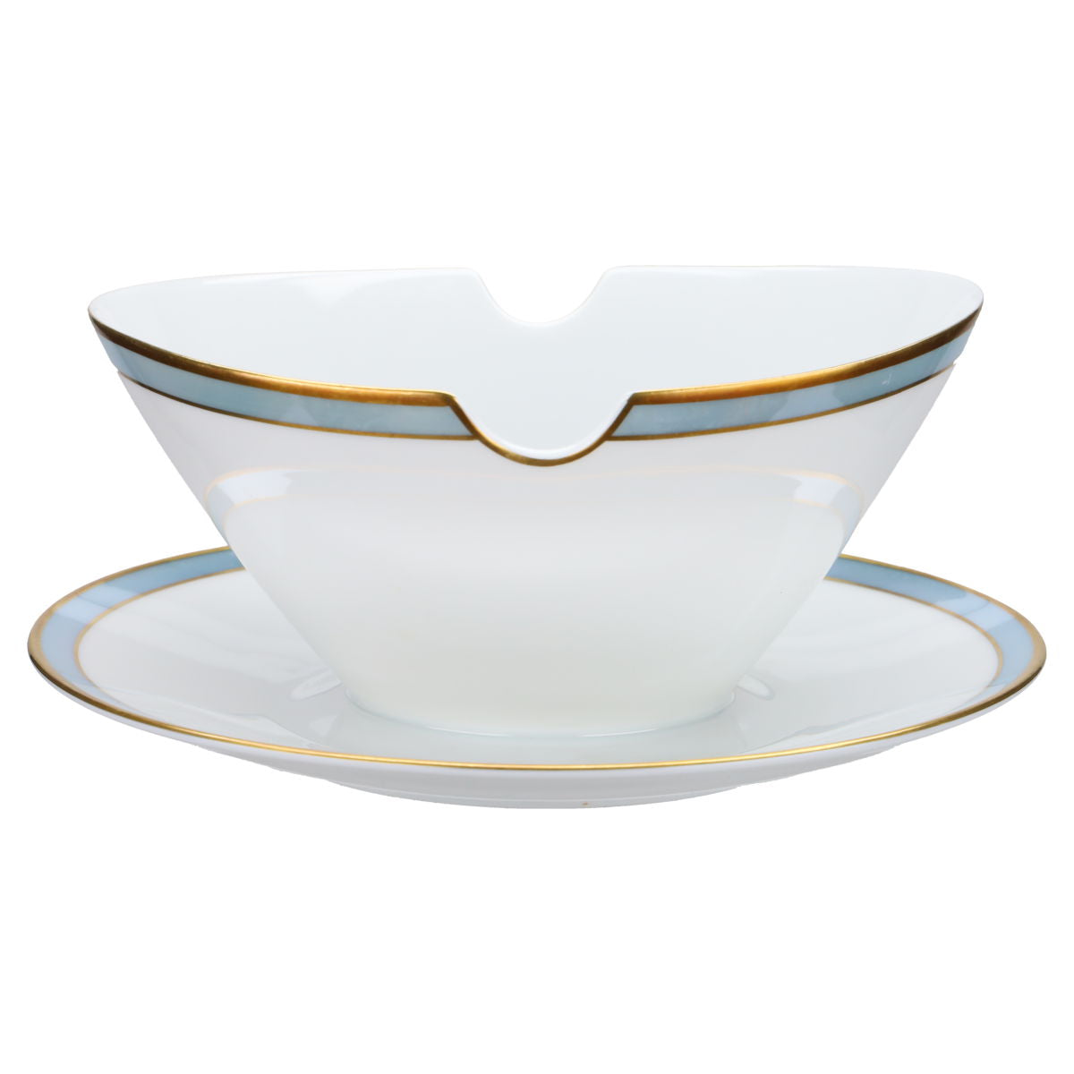 Sauciere mit Teller einteilig