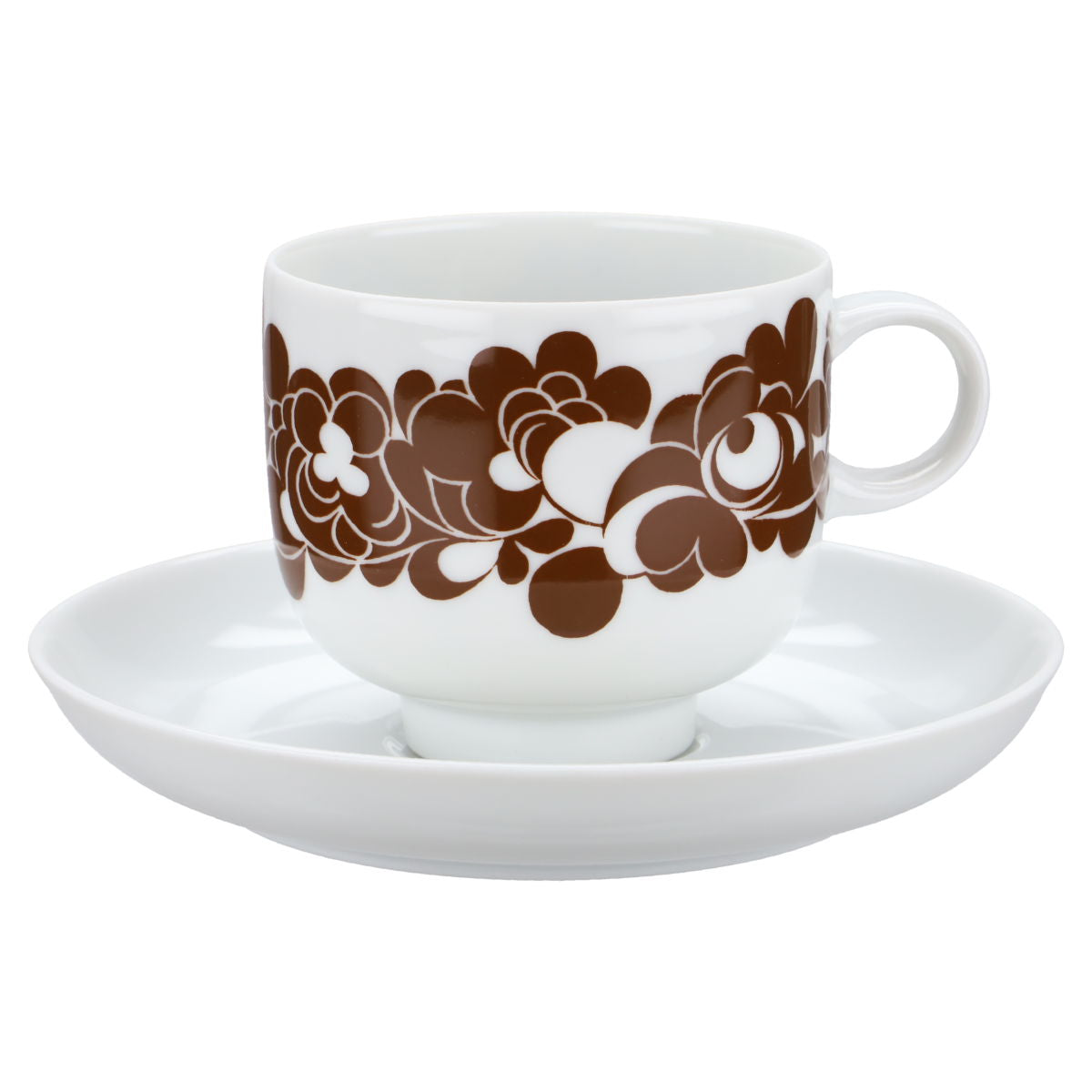 Kaffeetasse mit Untere weiß