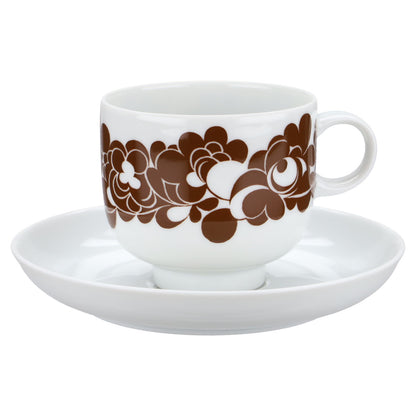 Kaffeetasse mit Untere weiß