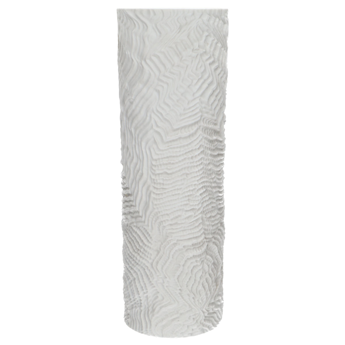 Bodenvase Martin Freyer weiß Relief Biskuit