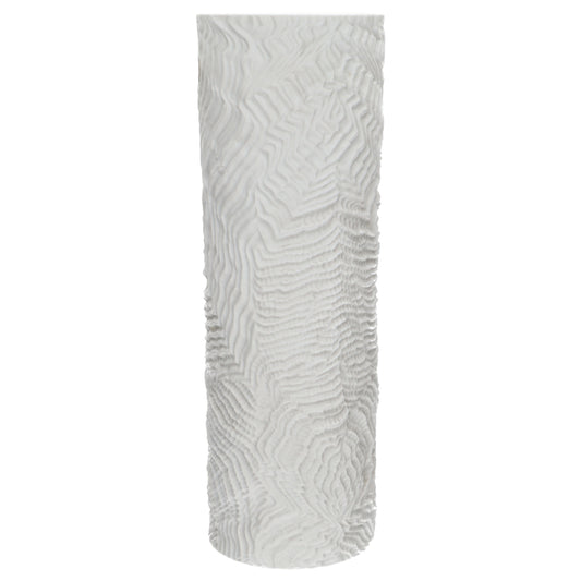 Bodenvase Martin Freyer weiß Relief Biskuit