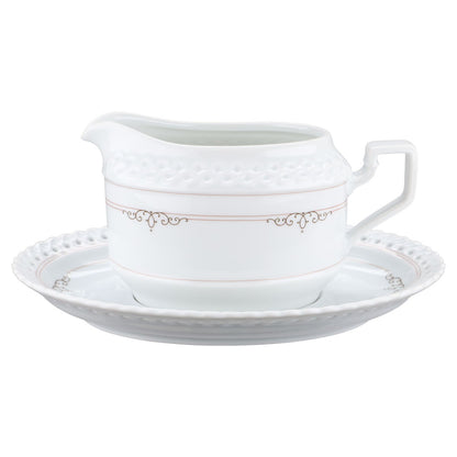 Sauciere mit Teller 2-tlg