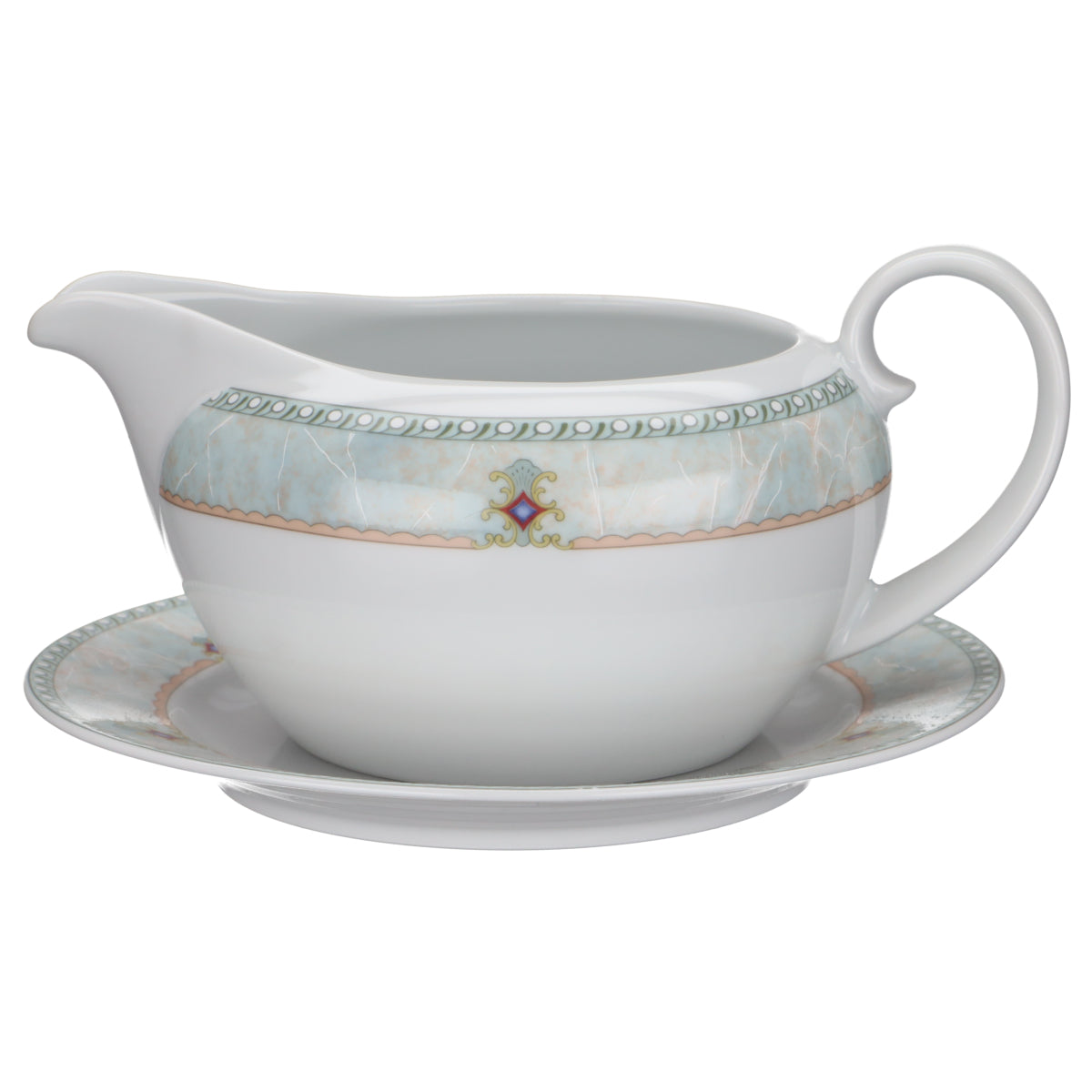 Sauciere mit Teller 2-tlg