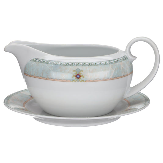 Sauciere mit Teller 2-tlg