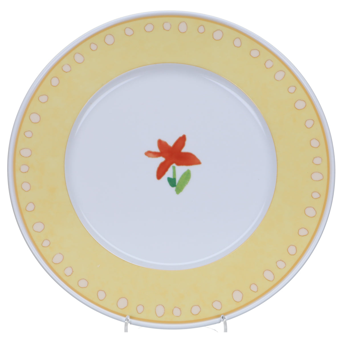 Speiseteller Blume mittig