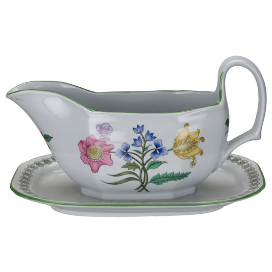 Sauciere mit Teller einteilig