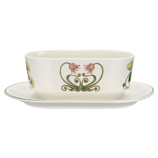 Sauciere mit Teller einteilig