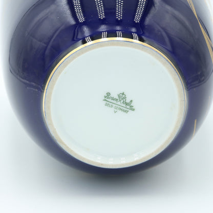 Vase Blume auf Kobalt groß