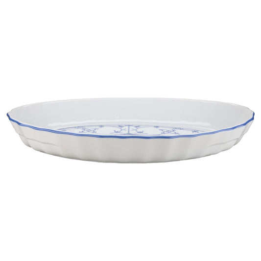 Auflaufform groß oval Unbekannter Hersteller Indisch blau