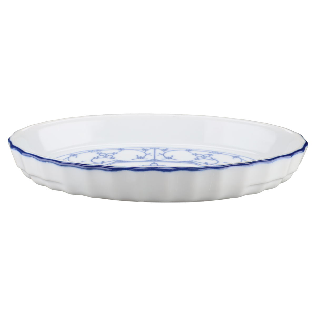 Auflaufform klein oval Portionsform Unbekannter Hersteller Indisch blau