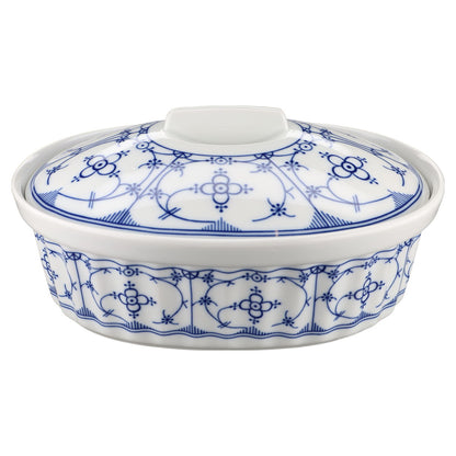 Auflaufform mit Deckel Bareuther Indisch Blau